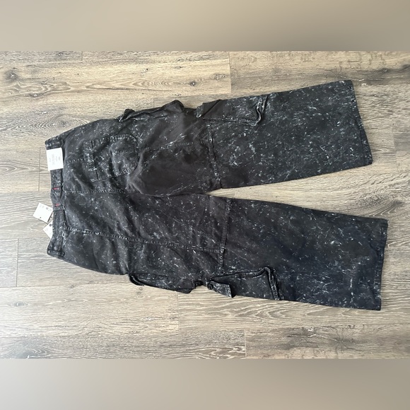 NWT ZARA RELAXED MID WAIST CARGO JEANS ZW COLLECTION ZW Collection | Size Large - Picture 8 of 8